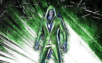 Doombot Agent, grunge art, Fortnite Battle Royale, Fortnite characters, green abstract rays, Doombot Agent Skin, Fortnite, Doombot Agent Fortnite HD wallpaper