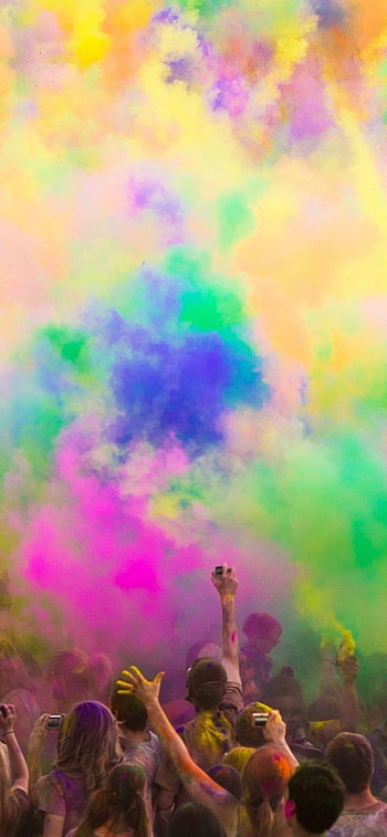 Colorful celebration, Holi festival bliss, Vibrant joy, Painted memories HD phone wallpaper