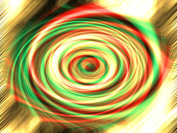 spiral, orange, abstract, green HD wallpaper