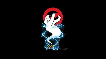 Ghost Buster Minimal, movies, minimalism, minimalist, dark, black HD wallpaper