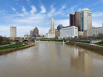 Columbus skyline, La Creme Nannies, Madison WI, Nationwide placements HD wallpaper
