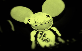 deadmau5, producer, mau5, yellow, live HD wallpaper