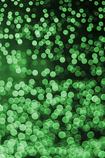 Green circles, lights, bokeh HD phone wallpaper