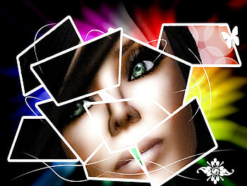 Girl-shoot, face, second life, sl HD wallpaper
