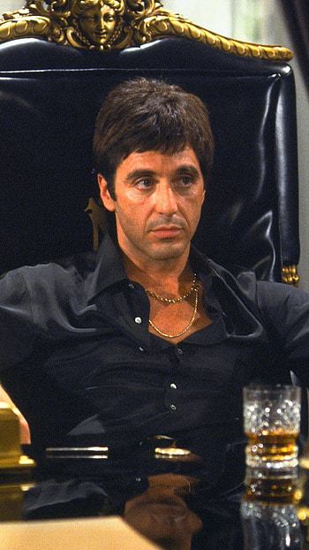 Scarface Movie, Palm tree backdrop, Tony Montana's world, Symbolic ry HD phone wallpaper