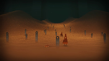 Journey game, Artistic video game, Captivating artwork, Striking HD wallpaper