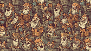 background of dwarves waiting on the mines to open, dwarf HD wallpaper
