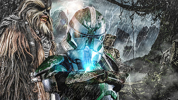 Movie - Star Wars Wookie Rain Chewbacca Clone Trooper Stormtrooper Jedi Sith (Star Wars) HD wallpaper