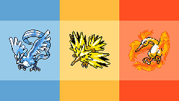 Retro Legendary Pokemon HD wallpaper