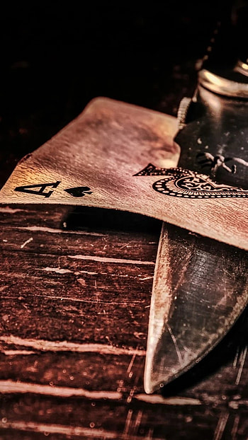 Ace King, Wooden Background, ace card HD phone wallpaper