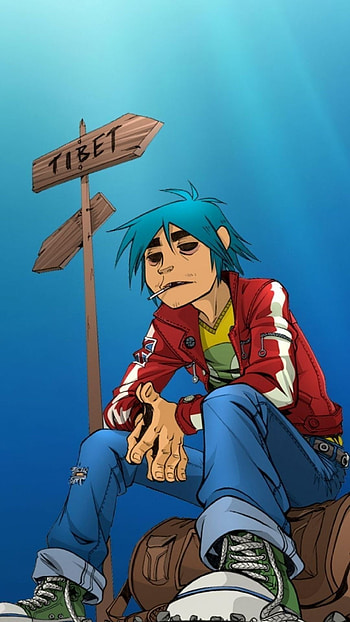 Gorillaz, Vibrant mobile , Eye-catching design, Iconic band HD phone wallpaper