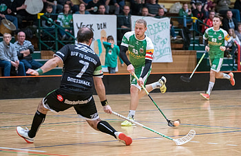 Floorball playoffs, Kay BL, Saalebiber team, Sports pressure HD wallpaper