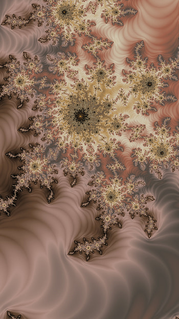 Vertical Fractal Background for Smart - Sand, brown, pattern, psychedelic, trippy, Abstract, fractal HD phone wallpaper