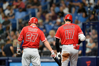 Shohei Ohtani, Mike Trout HD wallpaper