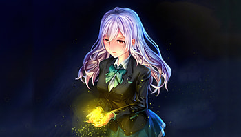 Anime girl, Kohaku Tsukishiro, Irozuku Sekai no Ashita kara, beautiful HD wallpaper