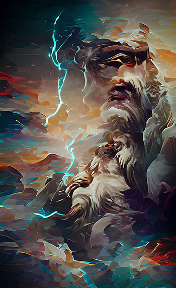 zeus, barba, abstract, macho, arte HD phone wallpaper