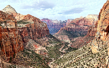Zion National Park, canoyn, rocks, desert, mountain serpentines, cliffs, Springdale, Utah, beautiful nature, USA, America, american landmarks, mountains HD wallpaper