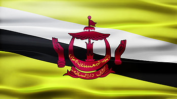 Brunei travels, Brunei flag, Loop 1803421, Stock video HD wallpaper