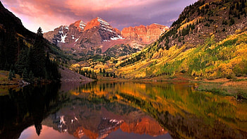 Beautiful Nature, trees, river, amazing, mountains HD wallpaper