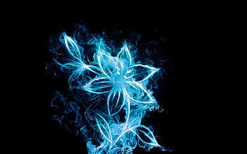For > Blue Fire Flames White Background HD wallpaper
