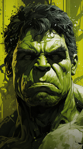 Hulk Intense Stare Mobile, Comic, Hulk HD phone wallpaper
