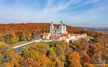 Monastery in Poland, aerial, monastery, church, Poland HD wallpaper