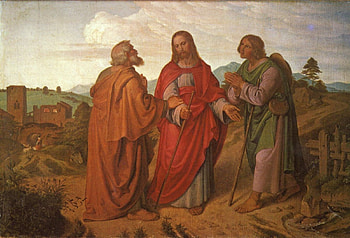 Emmaus, god, bible, art, jesus, christ HD wallpaper