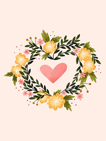 Heart wreath, Romantic , Love symbol, Emotional gesture HD phone wallpaper
