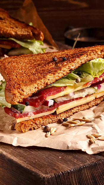 Sandwich, Satisfying meal, Handheld goodness, Quick and easy HD phone wallpaper