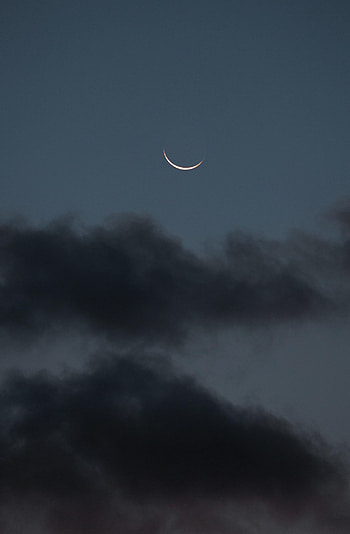 Nature, Night, Clouds, Moon, Darkness HD phone wallpaper