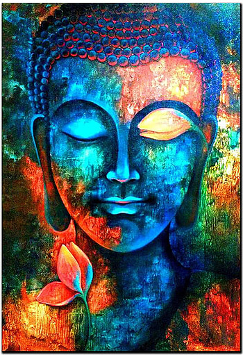British Terminal™ Lord Buddha Fully Waterproof Canvas, Buddha Painting HD phone wallpaper
