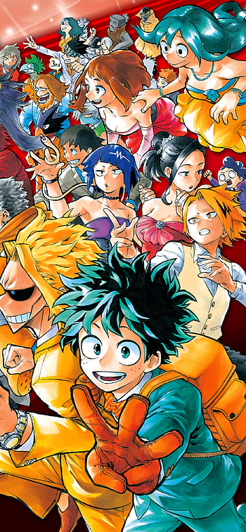 My Hero Academia Heroes Unite: Vibrant Magic, Izuku Midoriya, Momo Yaoyorozu, Kyōka Jirō, Tsuyu Asui, Ochaco Uraraka, Anime, My Hero Academia HD phone wallpaper
