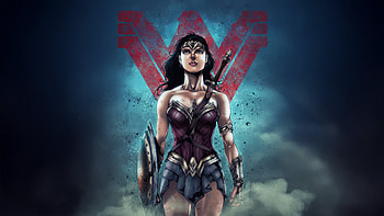 Wonder Woman Queen Of Themyscira, wonder-woman, superheroes, artwork, art, digital-art, deviantart HD wallpaper