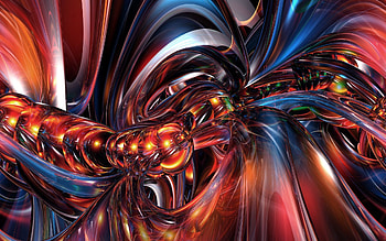 Abstract, Bright, Fractals, Fractal Pattern HD wallpaper