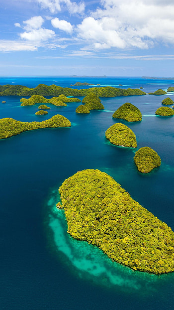 Beautiful view of Palau islands, Windows 10 spotlight , Aerial paradise, Tropical wonder HD phone wallpaper