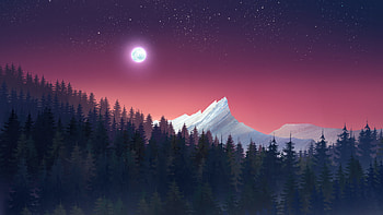Rectitude Morning Mountains Minimal, minimalism, minimalist, artist, artwork, digital-art, deviantart HD wallpaper