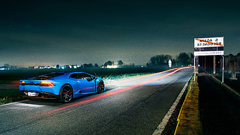Lamborghini Light Trails, lamborghini, cars HD wallpaper