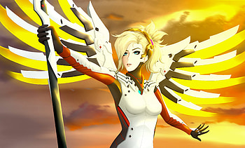 Mercy Overwatch Art , mercy-overwatch, overwatch, games, xbox-games, ps-games, pc-games, artwork, artist, digital-art, deviantart HD wallpaper