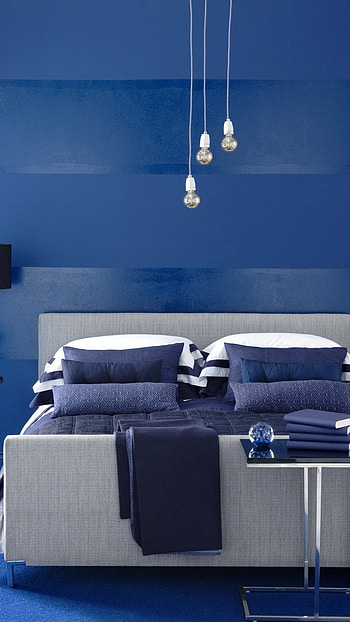 Blue Colour, Blue Colour Bed HD phone wallpaper