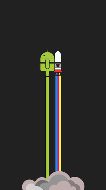 android, electric blue, symbol HD phone wallpaper