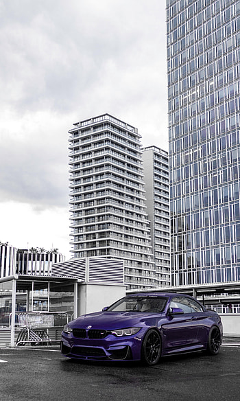 Bmw, Violet, Cars, Car, Purple, Parking HD phone wallpaper