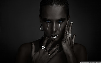 dark beauty, black, model, , female HD wallpaper