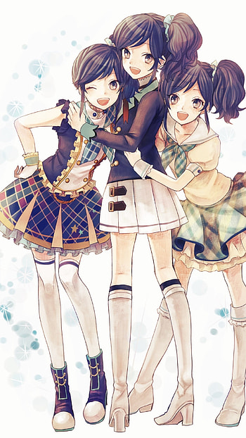 Anime Best Friends, Three Friends HD phone wallpaper
