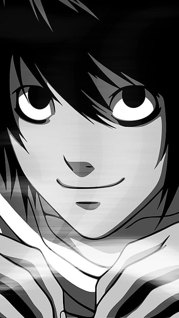 L Lawliet, Smiley Face, anime series HD phone wallpaper