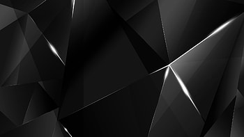 ... - White Abstract Polygons (Black BG) by kaminohunter HD wallpaper
