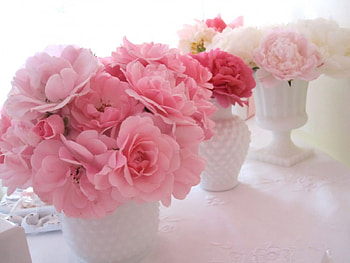 Classical elegance, party, pink, white, lineup, flower, pure HD wallpaper
