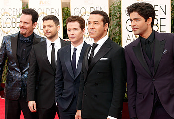 Golden Globes, Entourage cast, Film shoot, 2015 HD wallpaper