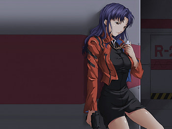 Katsuragi Misato, emotional, evangelion, gloom, cute, long hair, beauty, nice, bneon genesis evangelion, lady, Katsuragi, genesis, maiden, , Misato, female, sexy, sweet, jacket, hot, girl, gloomy, beautiful, sorrow, sad, anime girl, neon, anime, pretty, serious, lovely, eva HD wallpaper