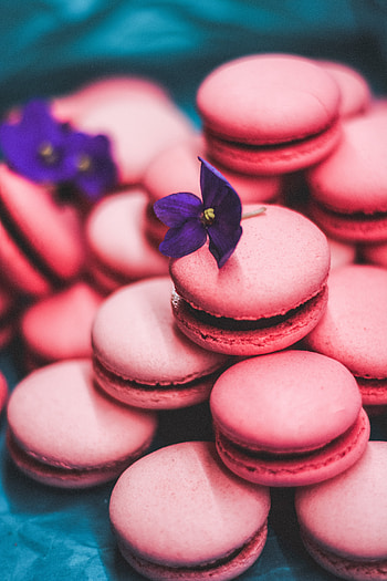 Macaron tower, pink HD phone wallpaper