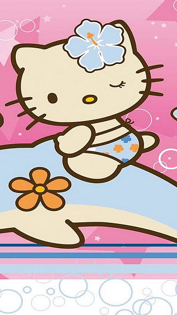 Dolphin kitty, anime HD phone wallpaper